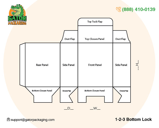 1-2-3 Bottom Lock