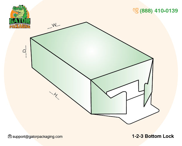 1-2-3 bottom lock