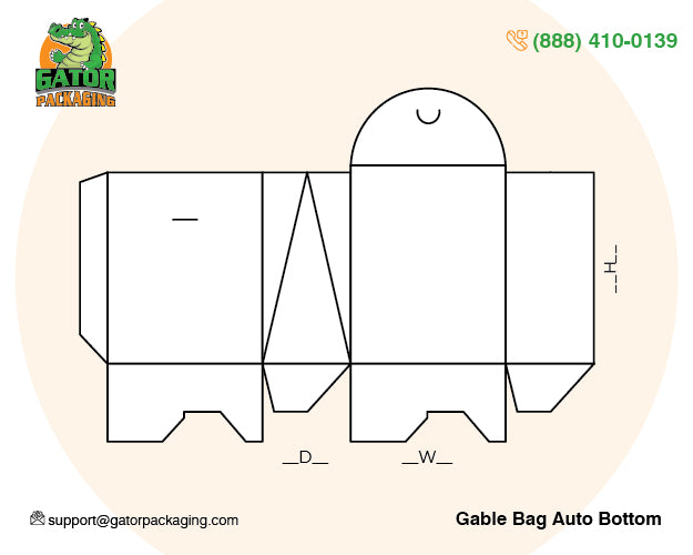 gable bag auto bottom