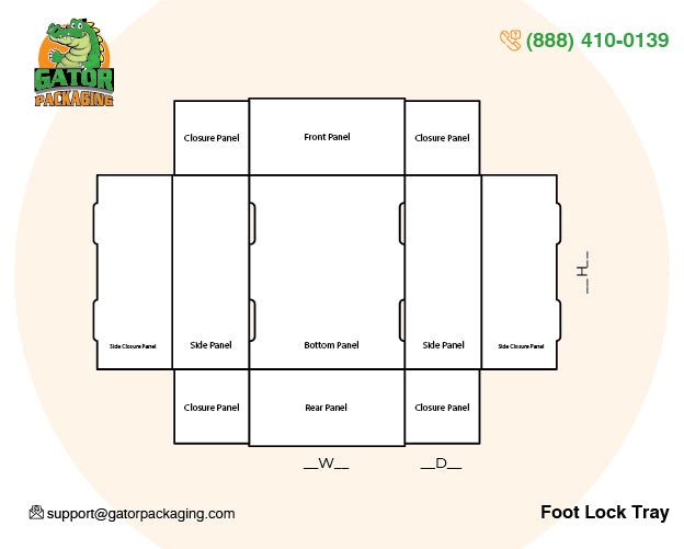 Double Wall Foot Lock Boxes