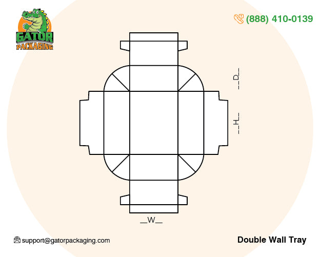 Double Wall Tray Boxes