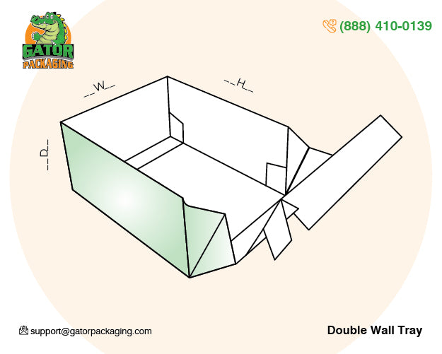 Double Wall Tray Boxes