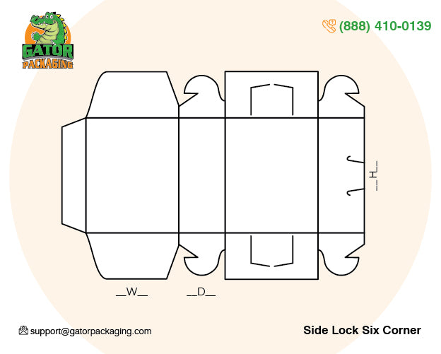 Side Lock Six Corners
