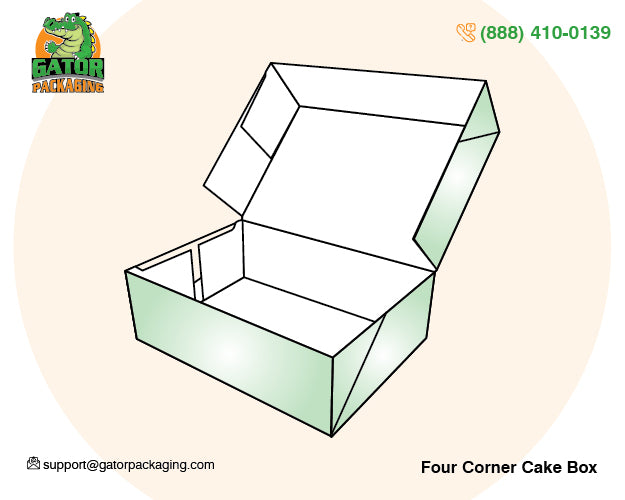 Four Corner Cake Box