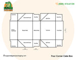 Four Corner Cake Box