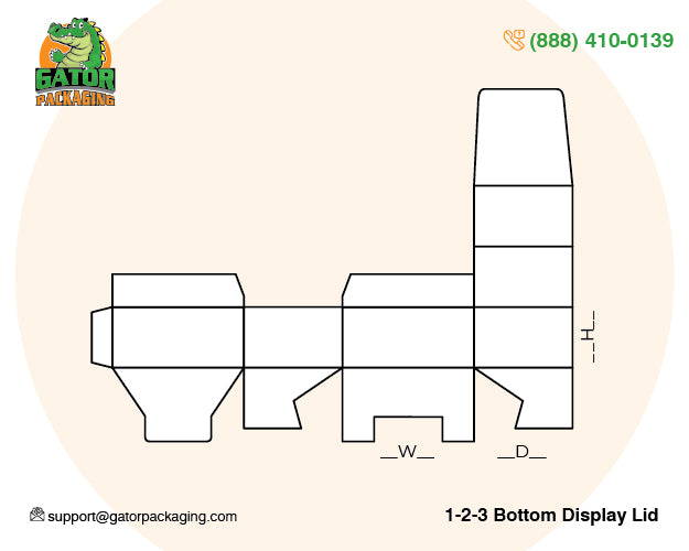1-2-3 bottom display lid