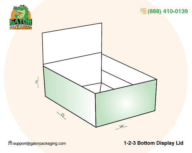 1-2-3 bottom display lid