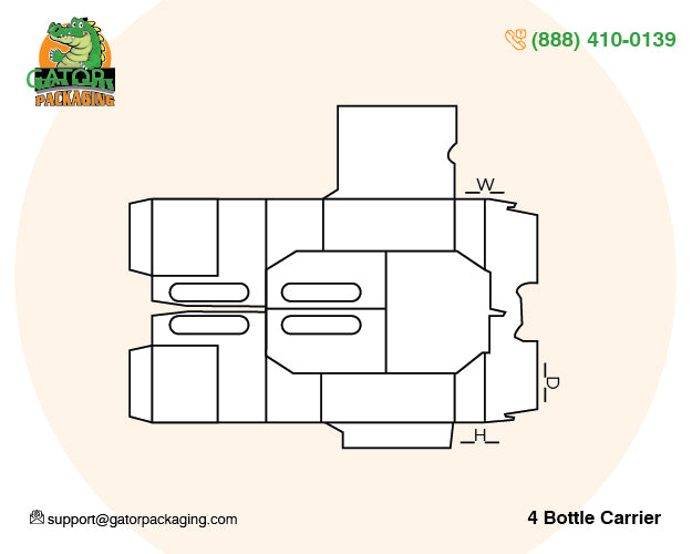 4 Pack Bottle Carrier