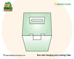 Box with Hanging and Locking Tabs