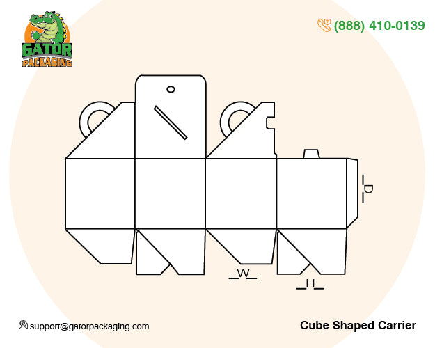 cube shaped carrier boxes