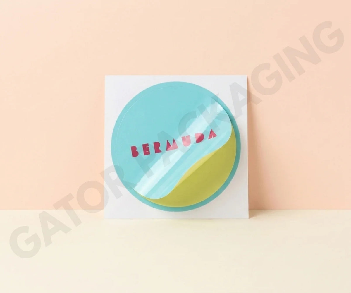 Custom Glossy Stickers in bulk