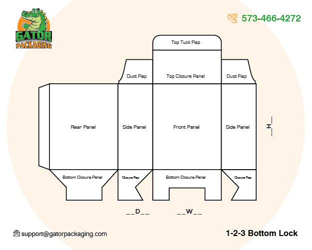 1-2-3 Bottom Lock