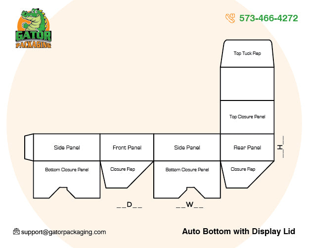 Auto Bottom with Display Lid