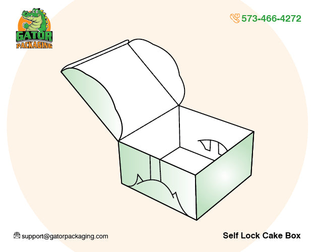Self Lock Cake Box