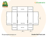 Double Wall Foot Lock Boxes