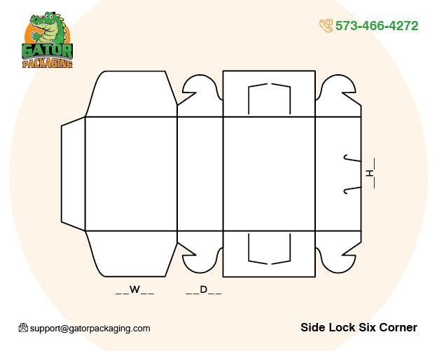 Side Lock Six Corners