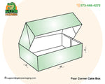 Four Corner Cake Box