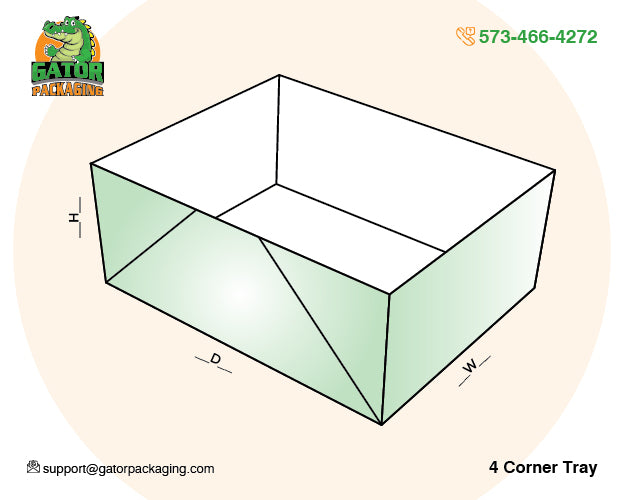 4 Corner Tray boxes