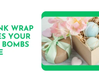 Shrink wrap makes your bath bombs shine just like clothes make the man